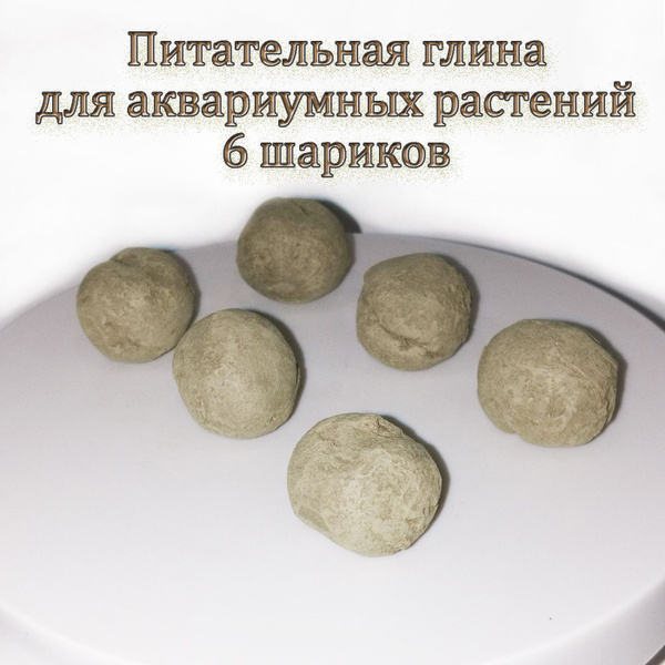 Питательная глина для аквариумных растений, 6 шариков купить на OZON по ...