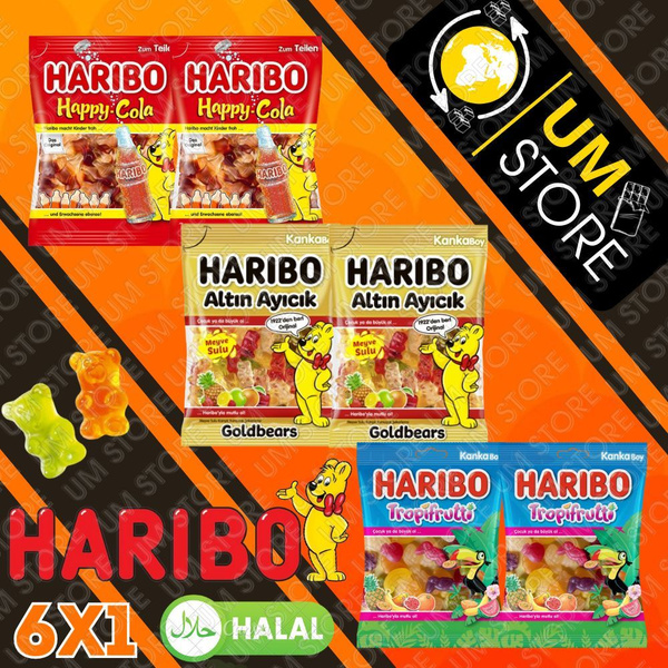 Мармелад Харибо (Haribo)/ Готовый подарок набор 6 пакетиков / Халяль ...