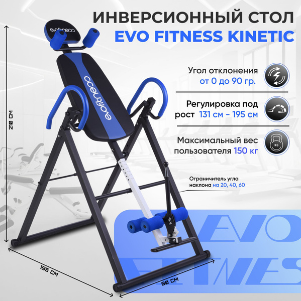 Инверсионный стол EVO FITNESS Kinetic blue купить на OZON по низкой ...