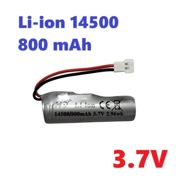 Аккумулятор Li-ion 14500/800mAh 3.7V 2.96wh батарейка с проводом и ...