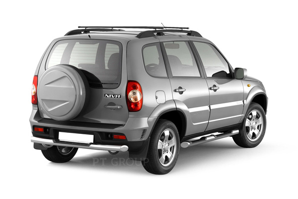 Рейлинги "Усиленные" с поперечинами (черн) для Шевроле Нива с 2002-2020 ...