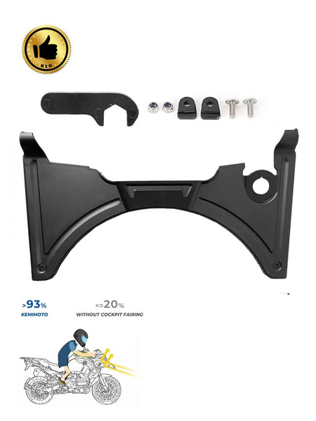 Piastra Protezione Cavalletto Centrale Per BMW R1200GS E R1250GS | ABS Argento