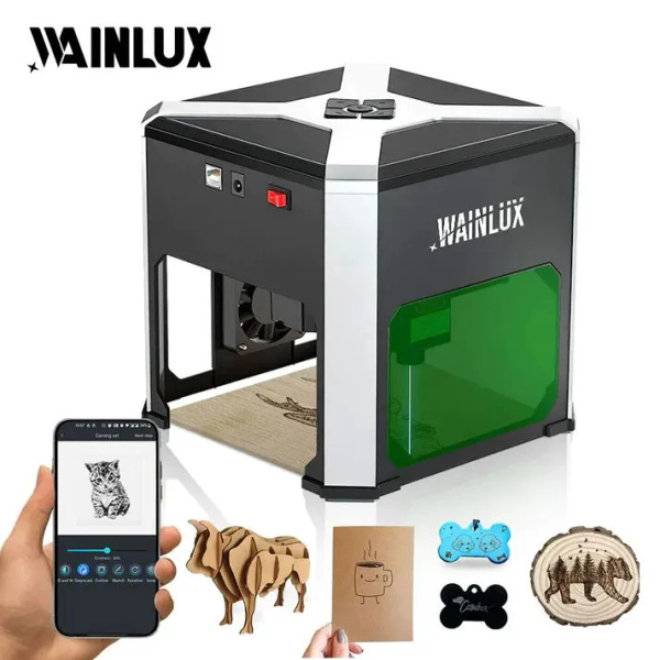 Мини лазерный гравер Wainlux K6 Pro 3000 МВт лазерные гравировальные ...