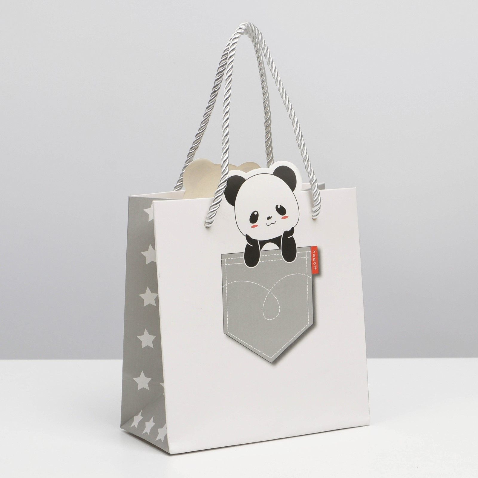 Пакет pandas. Панда с подарком. фигурный пакет. розовый пакет с пандой.