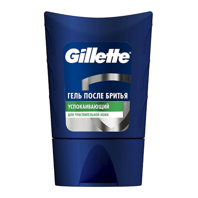 Gillette Гель после бритья, Gillette Sensitive Skin, для чувствительной кожи, без спирта, мужской, 75 мл/