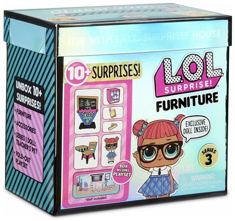 L.O.L. Surprise Furniture Серия 3 Classroom with Teacher's Pet 570028 Школьный класс