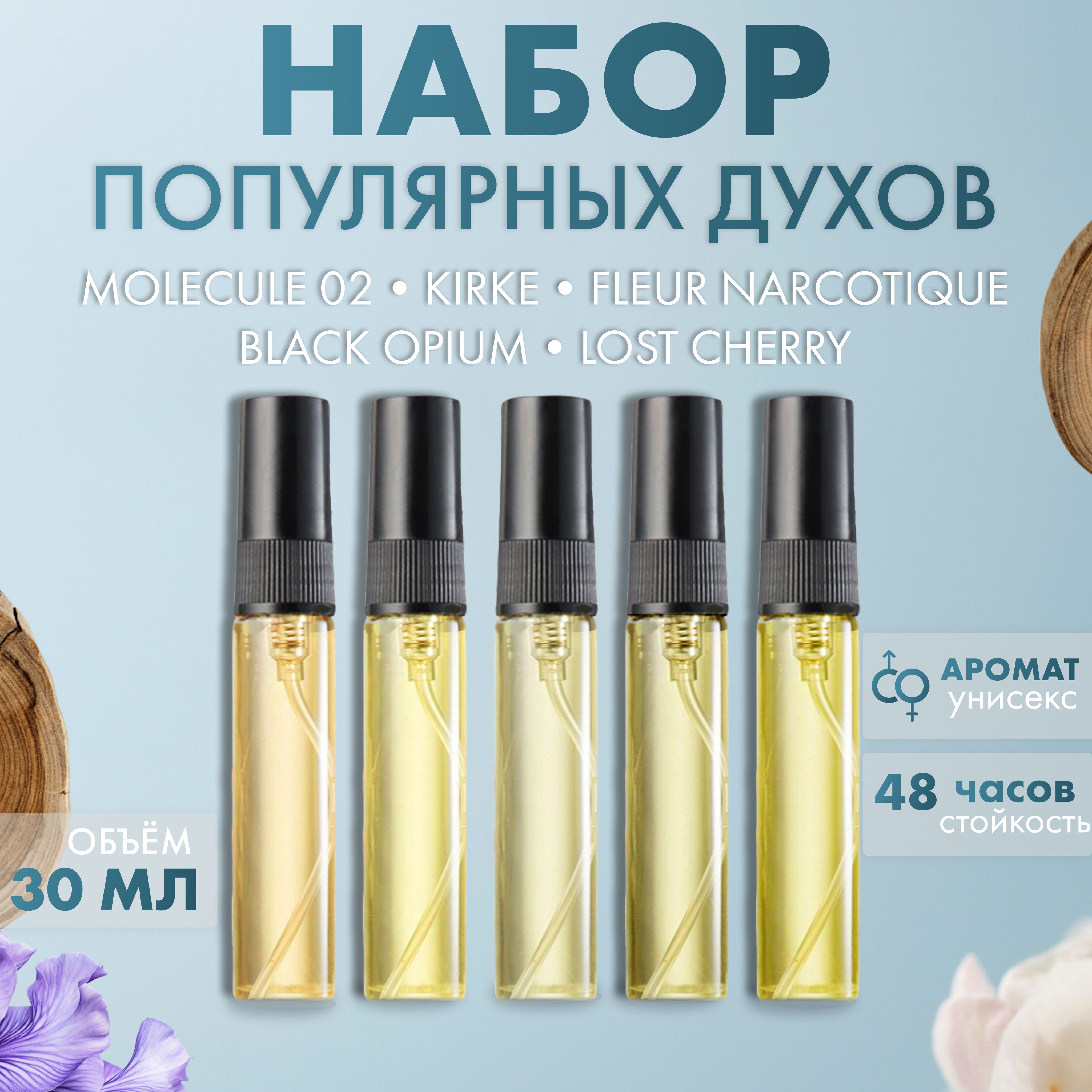 Perfumsday Набор пробников духи женские 5 штук Духи 30 мл