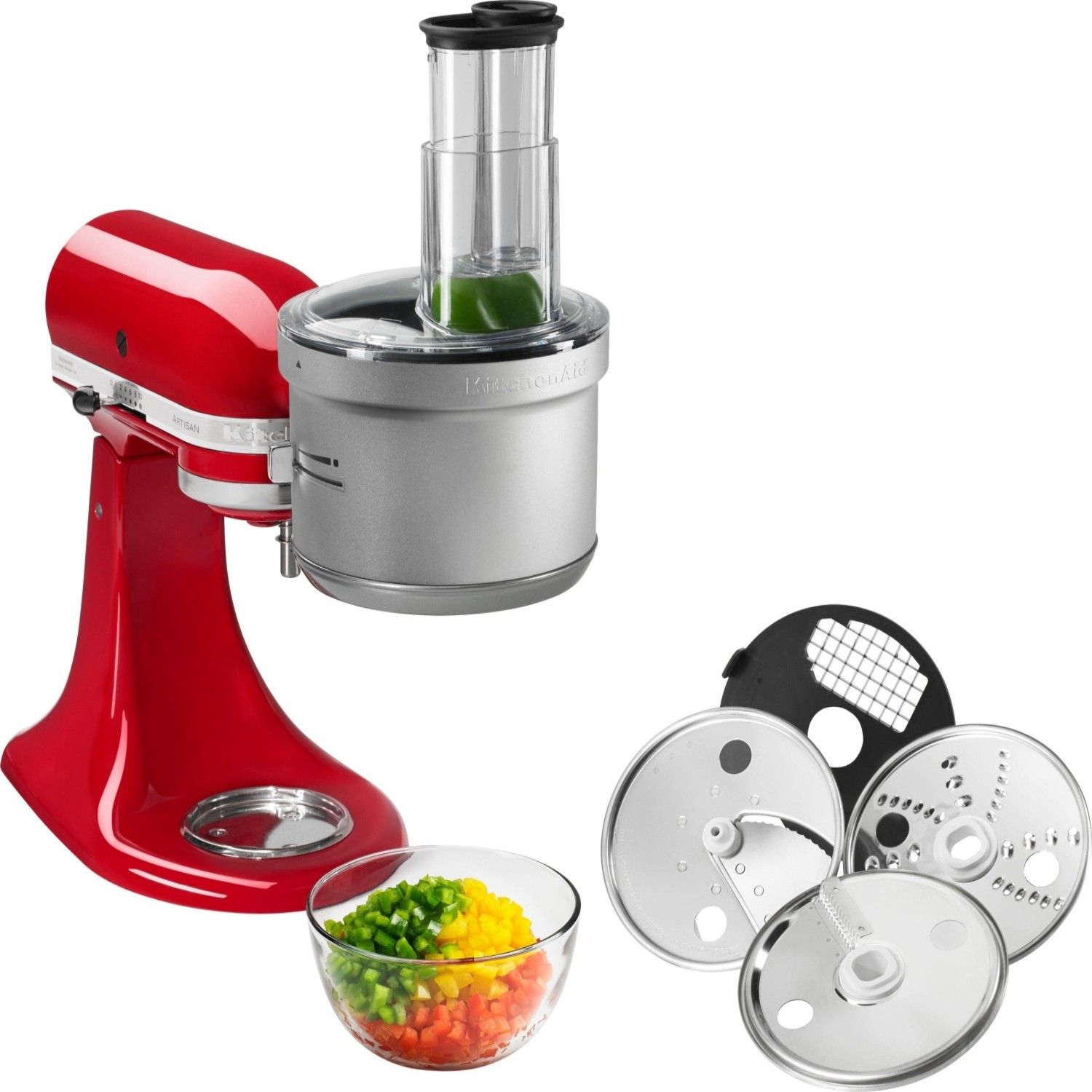 Насадка - кухонный комбайн для нарезки кубиками,KitchenAid Food Processor  5KSM2FPA - купить с доставкой по выгодным ценам в интернет-магазине OZON  (1430167310)