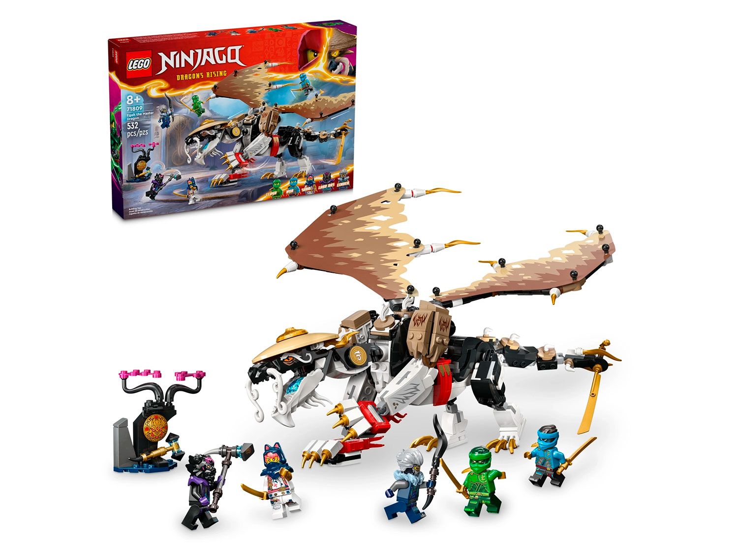 Конструктор LEGO NINJAGO УРАВНЯЙТЕ <b>ПОВЕЛИТЕЛЯ</b> <b>ДРАКОНОВ</b> 71809.