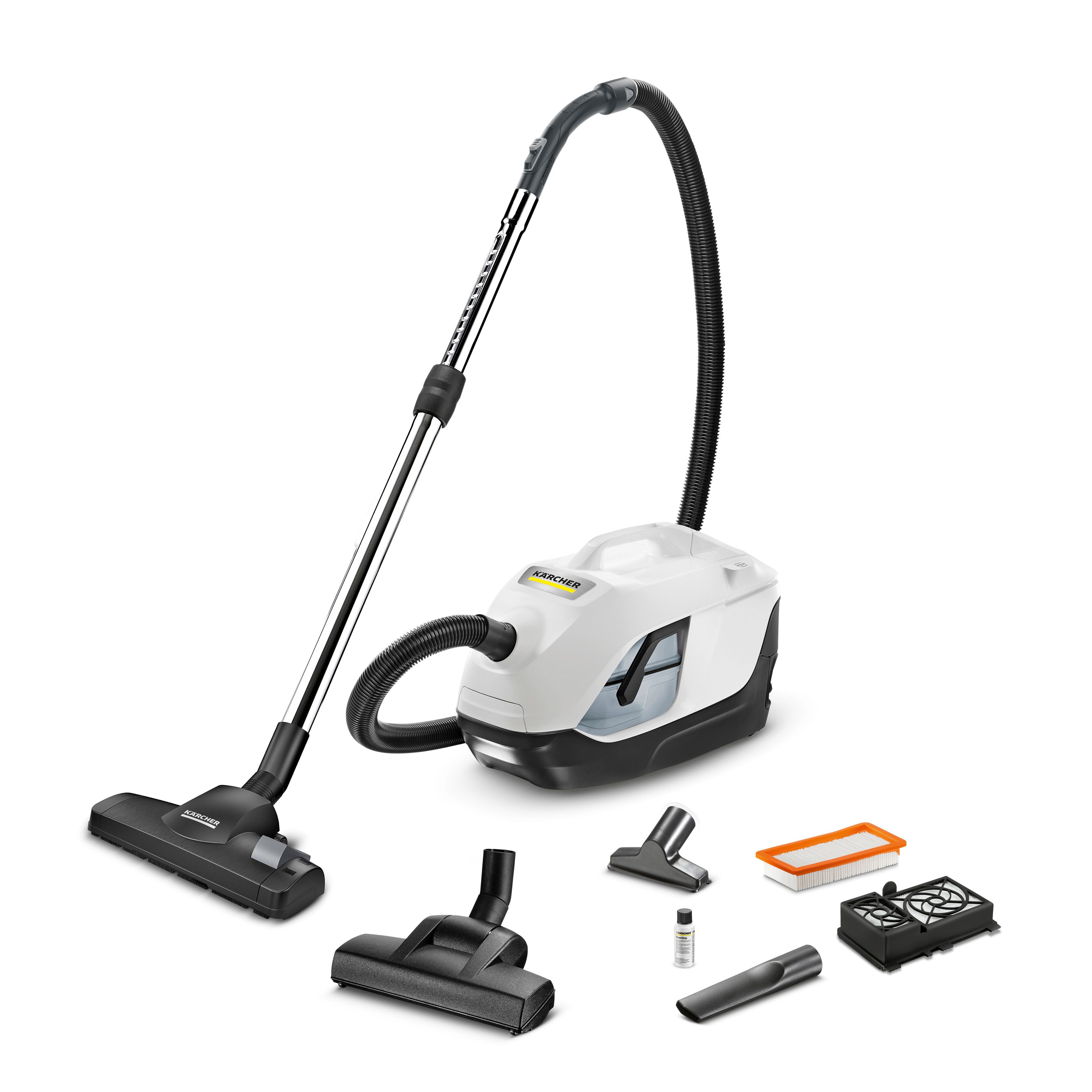 Бытовой пылесос Karcher 1.195-252.0, белый, черный - купить по низким ценам  в интернет-магазине OZON (1440472500)