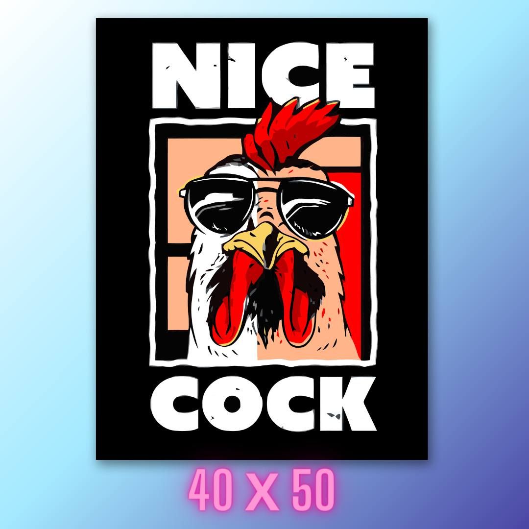 Картина по номерам Петух Nice Cock на холсте с подрамником 40х50 - купить с  доставкой по выгодным ценам в интернет-магазине OZON (1443047573)