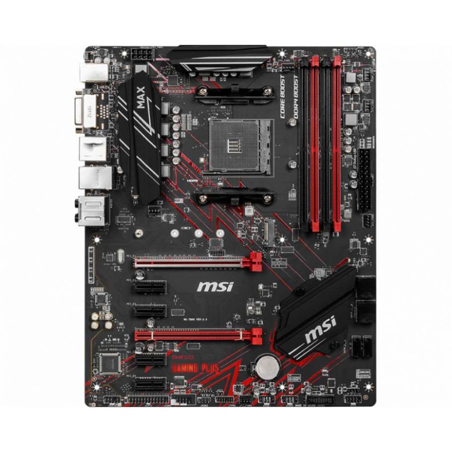 МатеринскаяплатаMSIB450GAMINGPLUSMAX,Soc-AM4,AMDB450,ATX