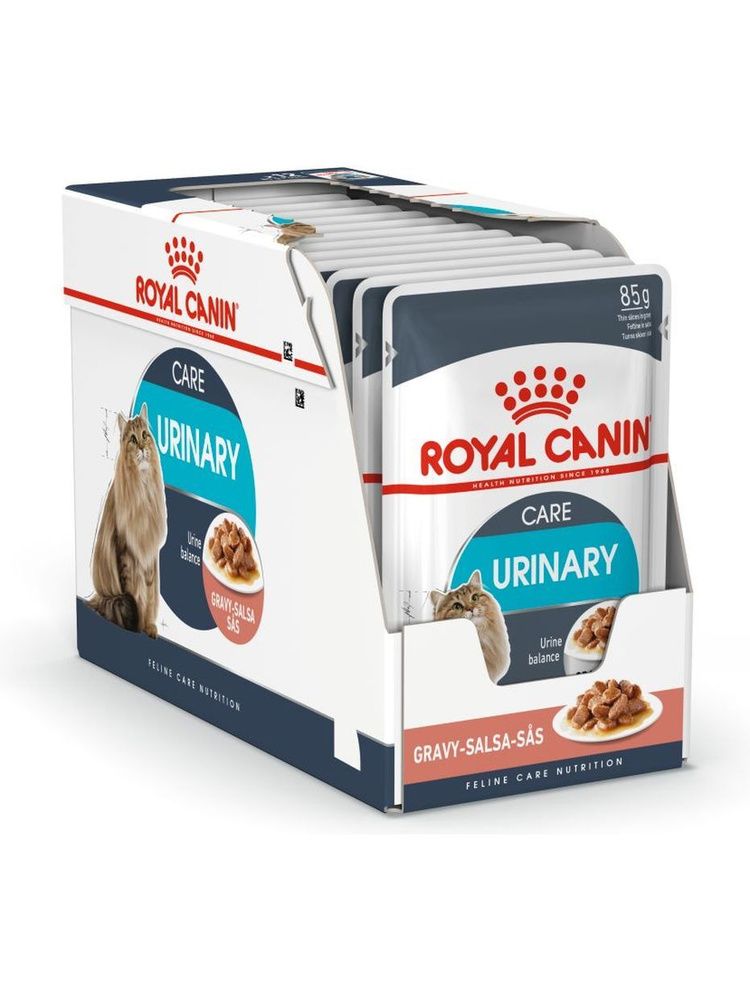 Royal Canin Urinary влажный корм для взрослых кошек , при МКБ (в соусе) 12х85г