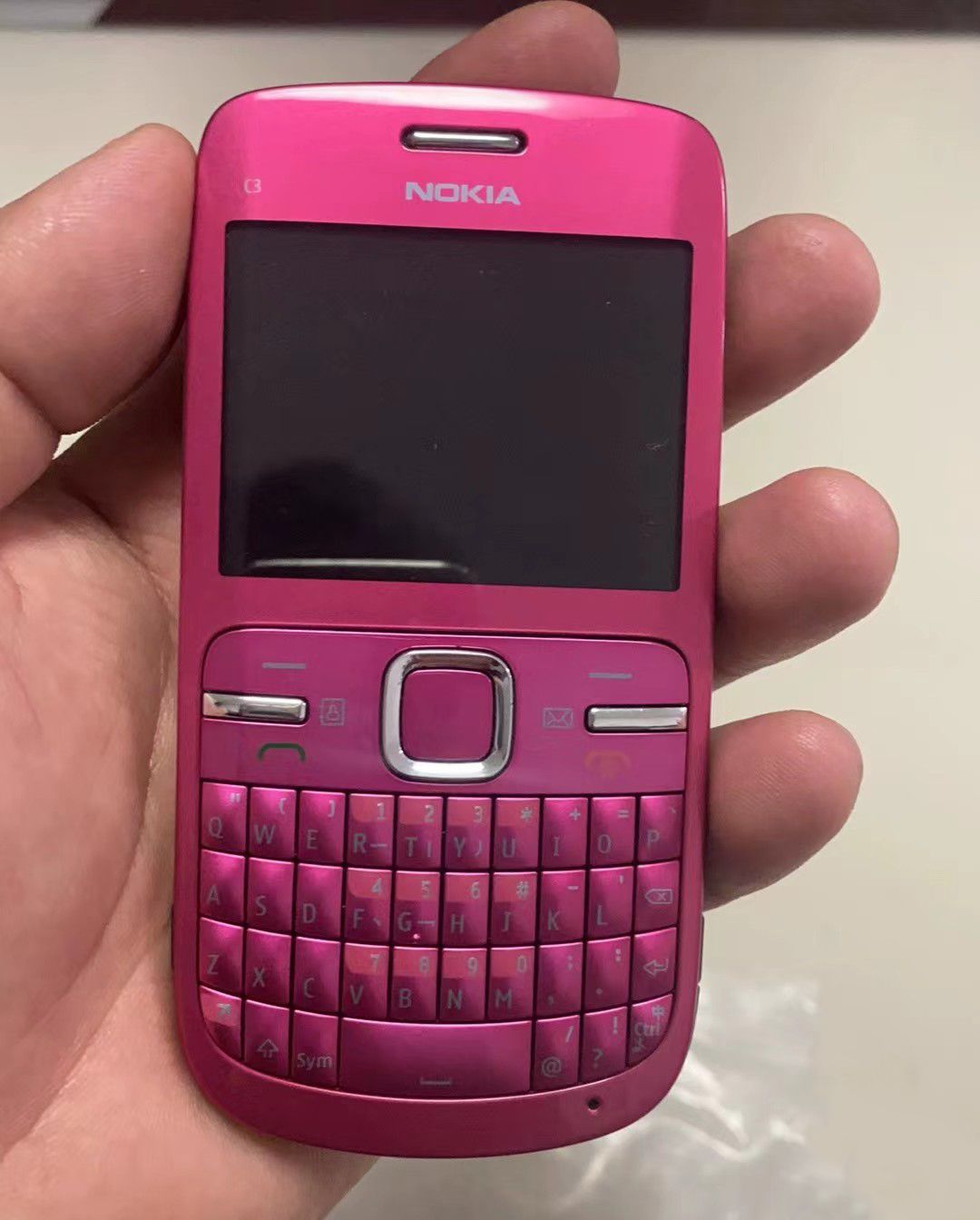 NokiaМобильныйтелефонC3-00,малиновый