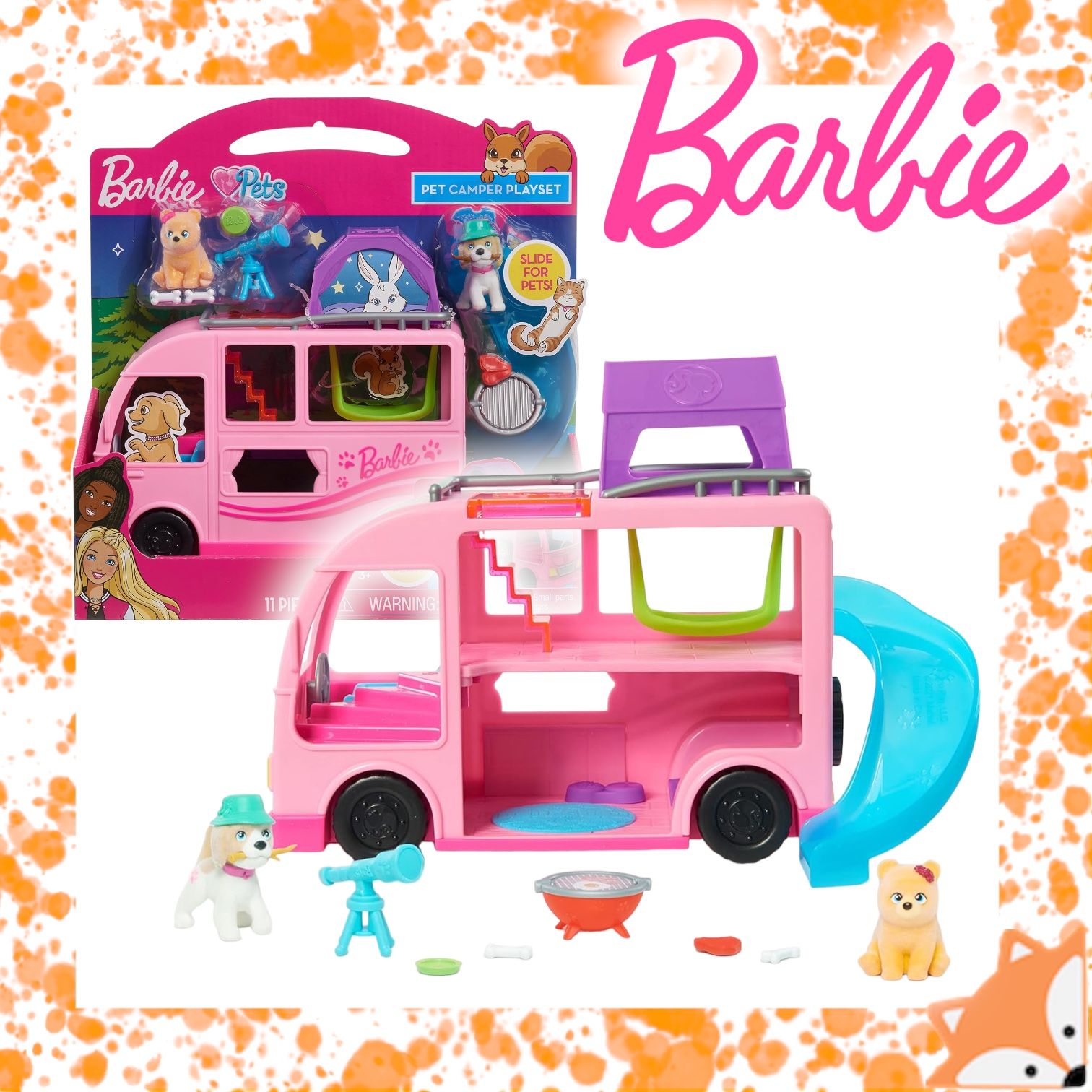 Автобус Barbie Pet Camper, Кемпер Барби с питомцами