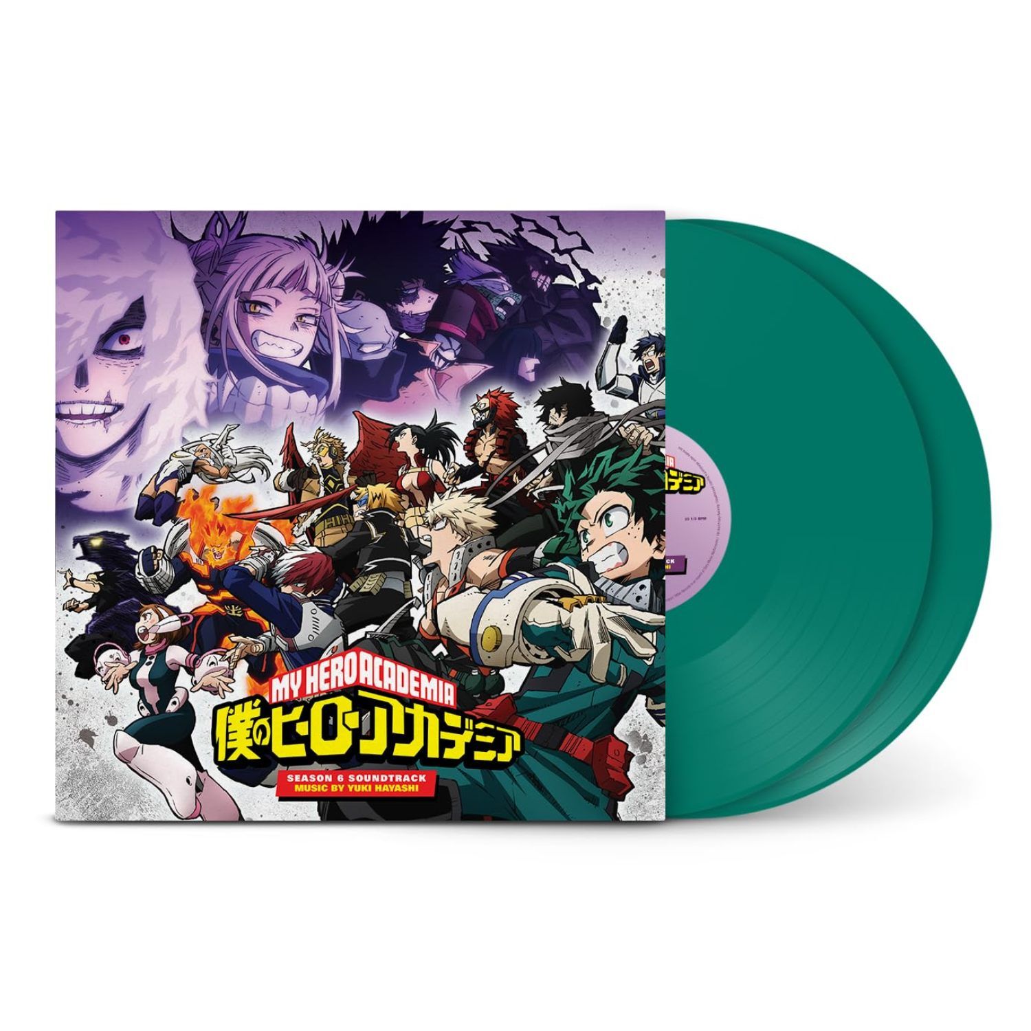 My Hero Academia Season 6 Soundtrack Yuki Hayashi Green Vinyl (2LP) музыка  из аниме-сериала Моя Геройская Академия на двойном зеленом виниле - купить  с доставкой по выгодным ценам в интернет-магазине OZON (1503294032)