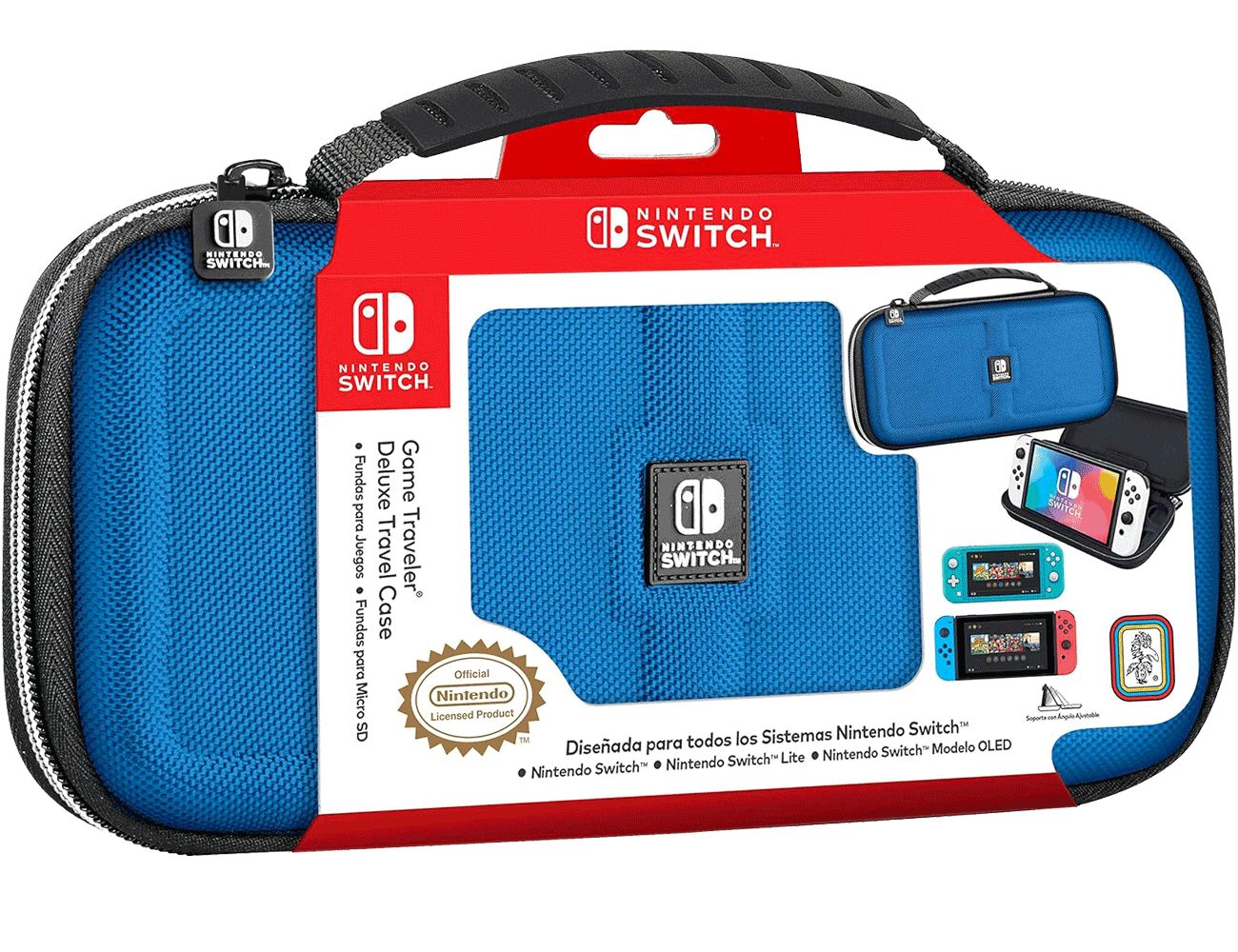 Deluxe Travel Case Blue Nintendo Switch OLED Lite NNS30BL