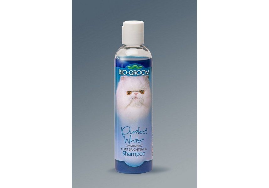 Bio-Groom Purrfect White Shampoo шампунь для кошек, повышает яркость окраса 237 мл