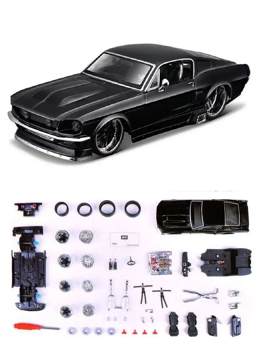 сборная модель машинка 1:24 Ford Mustang GT 1967 Maisto