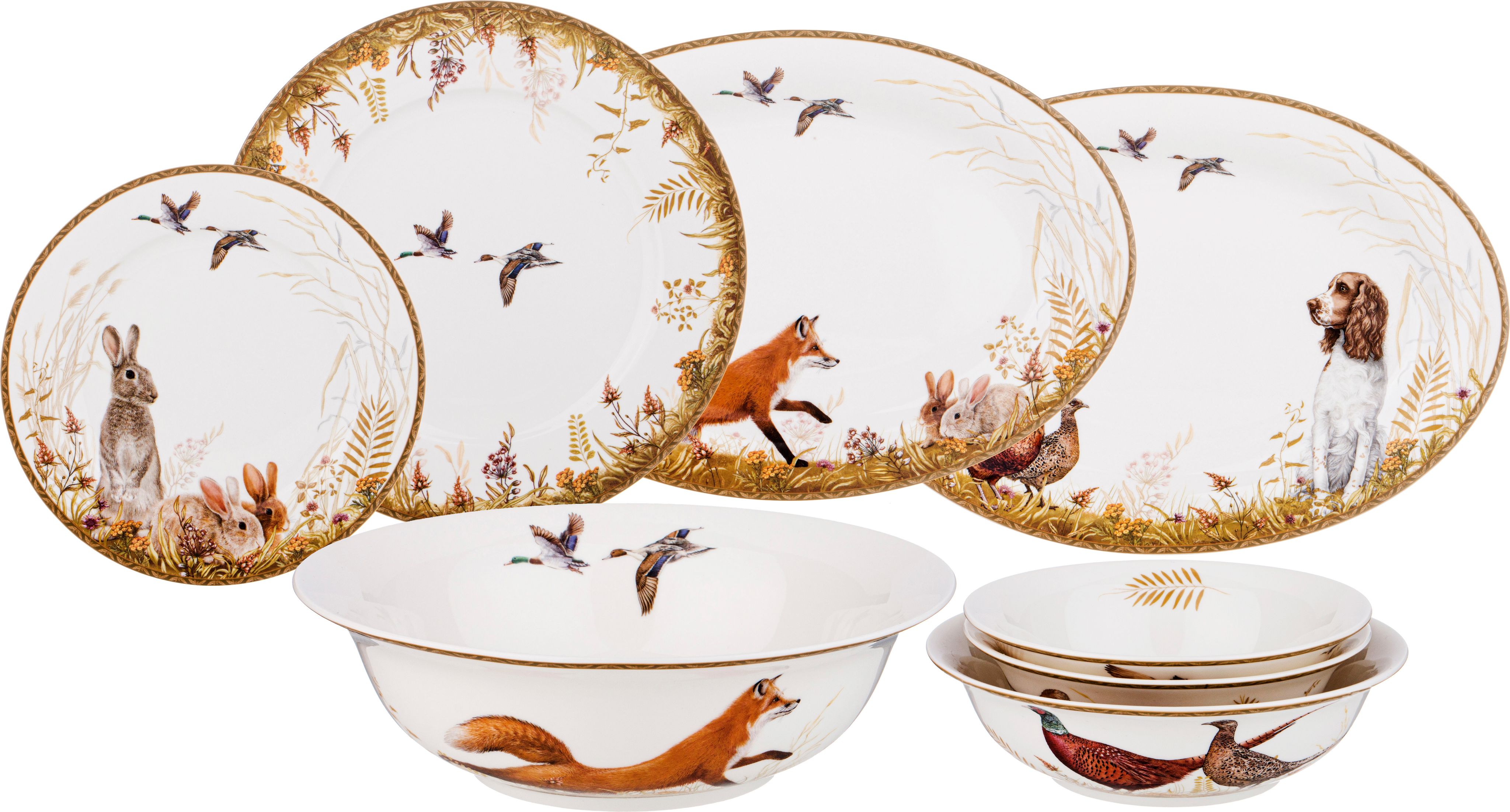 Посуда Lefard Охота Лиса Купить