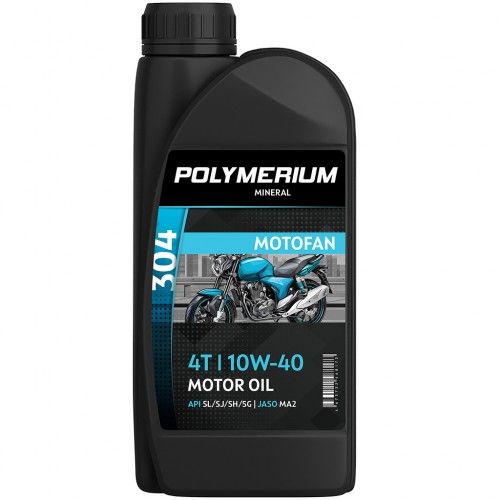 POLYMERIUM motofan 304 10W-40 Масло моторное, Минеральное, 1 л