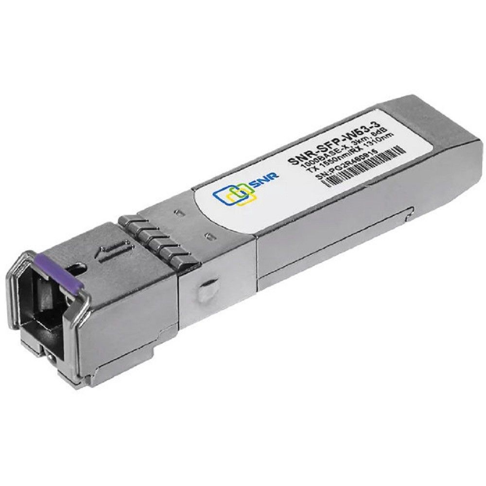 SNR-SFP-W53-3МодульSFPWDM,дальностьдо3км6dB,1550нмSNR-SFP-W53-3