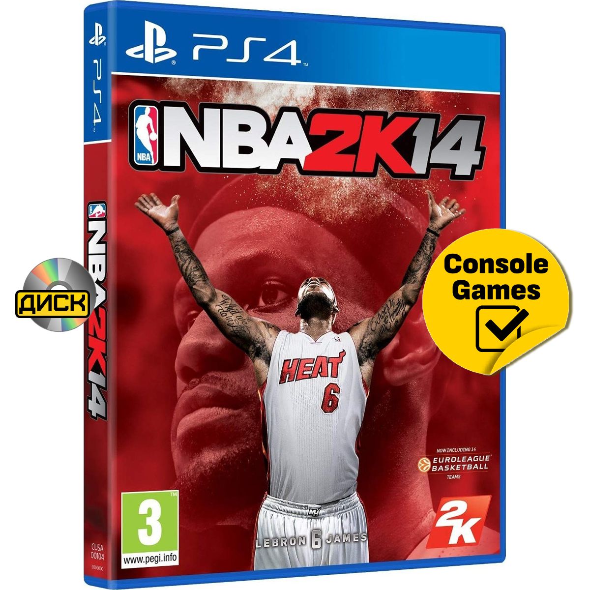 PS4 NBA 2K14 (английская версия). Товар уцененный