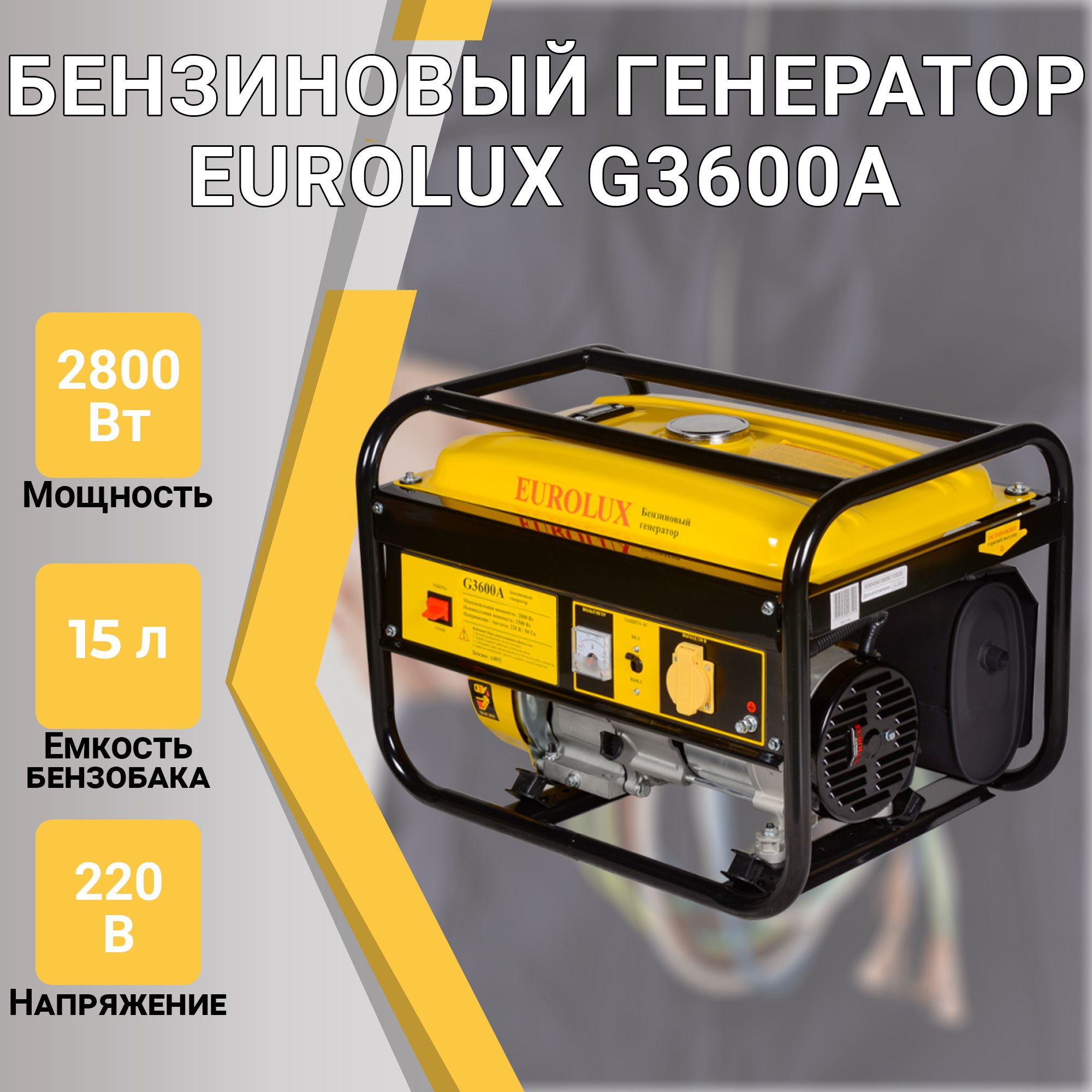 ЭлектрогенераторG3600AEurolux