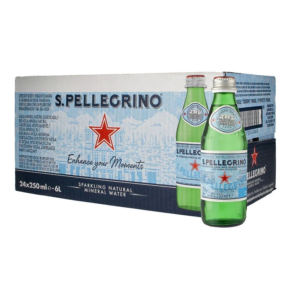 Sanpellegrino напитки Вода Минеральная Газированная 250мл. 24шт