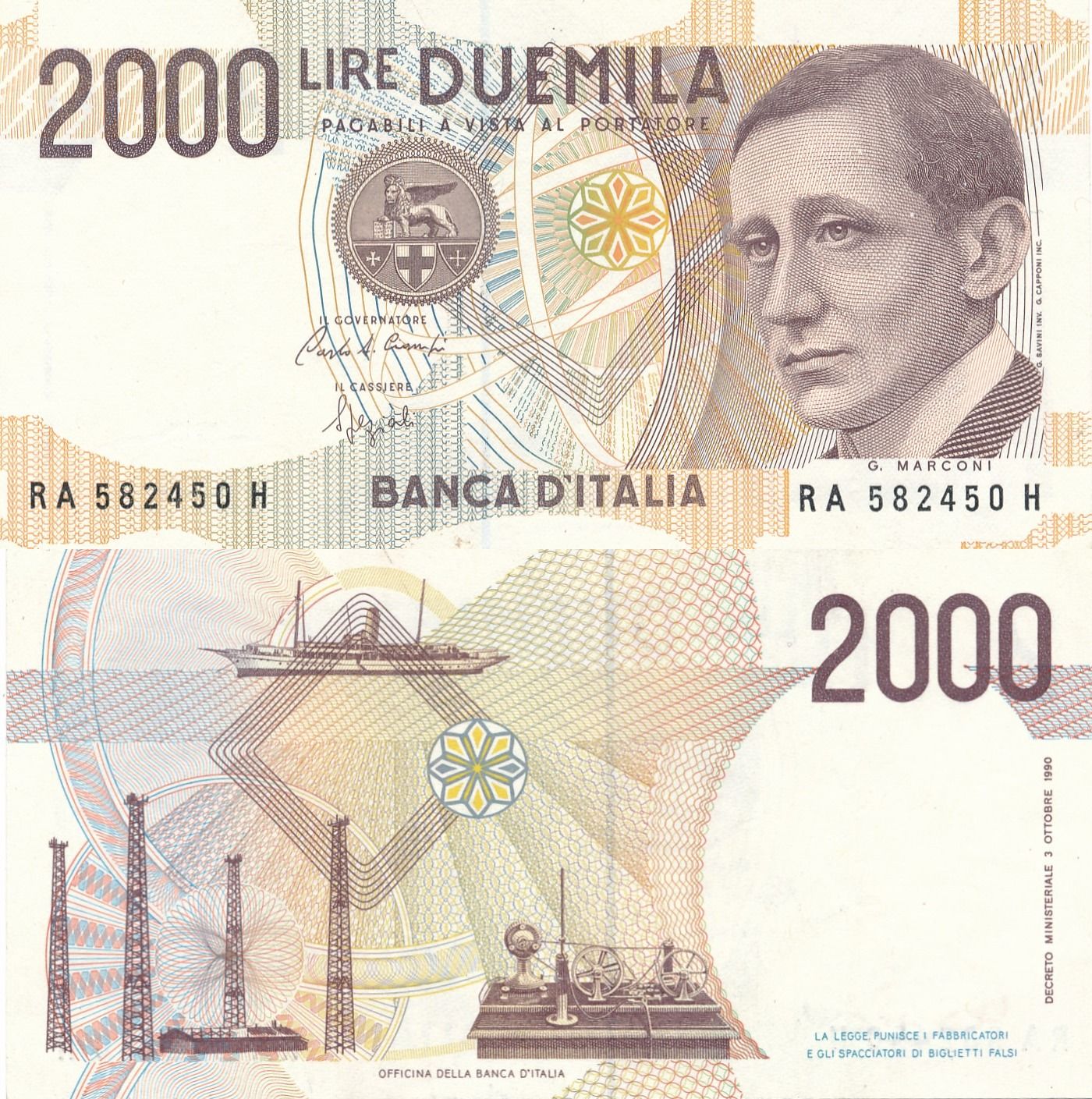 1000 итальянских лир. 1000 лир. 1000 лир. 500 lira. 100 турецких лир.