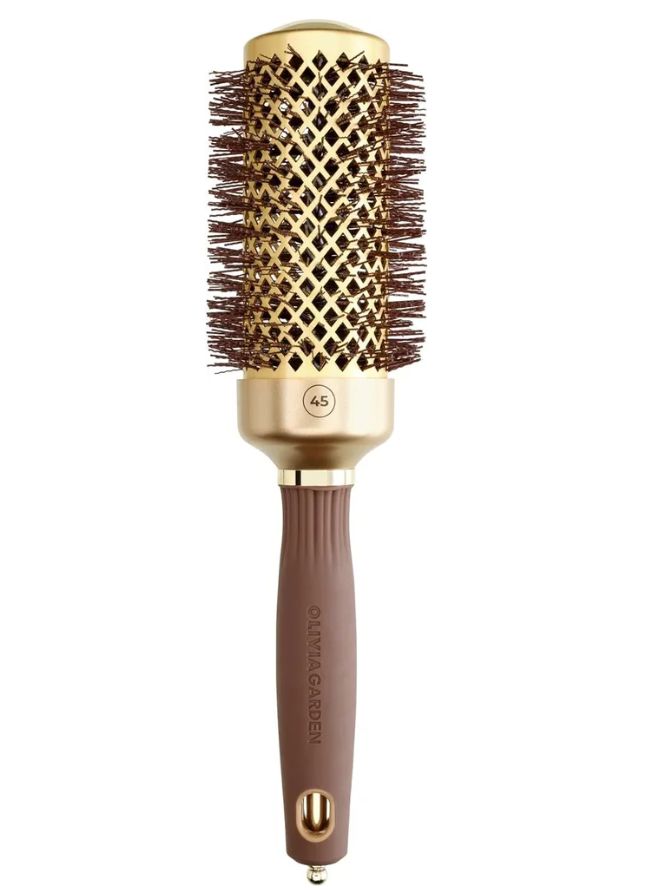 Olivia Garden Термобрашинг EXPERT BLOWOUT SHINE Wavy Bristles Gold & Brown 45 мм, ID2050/NT-44 (OGBNT44)