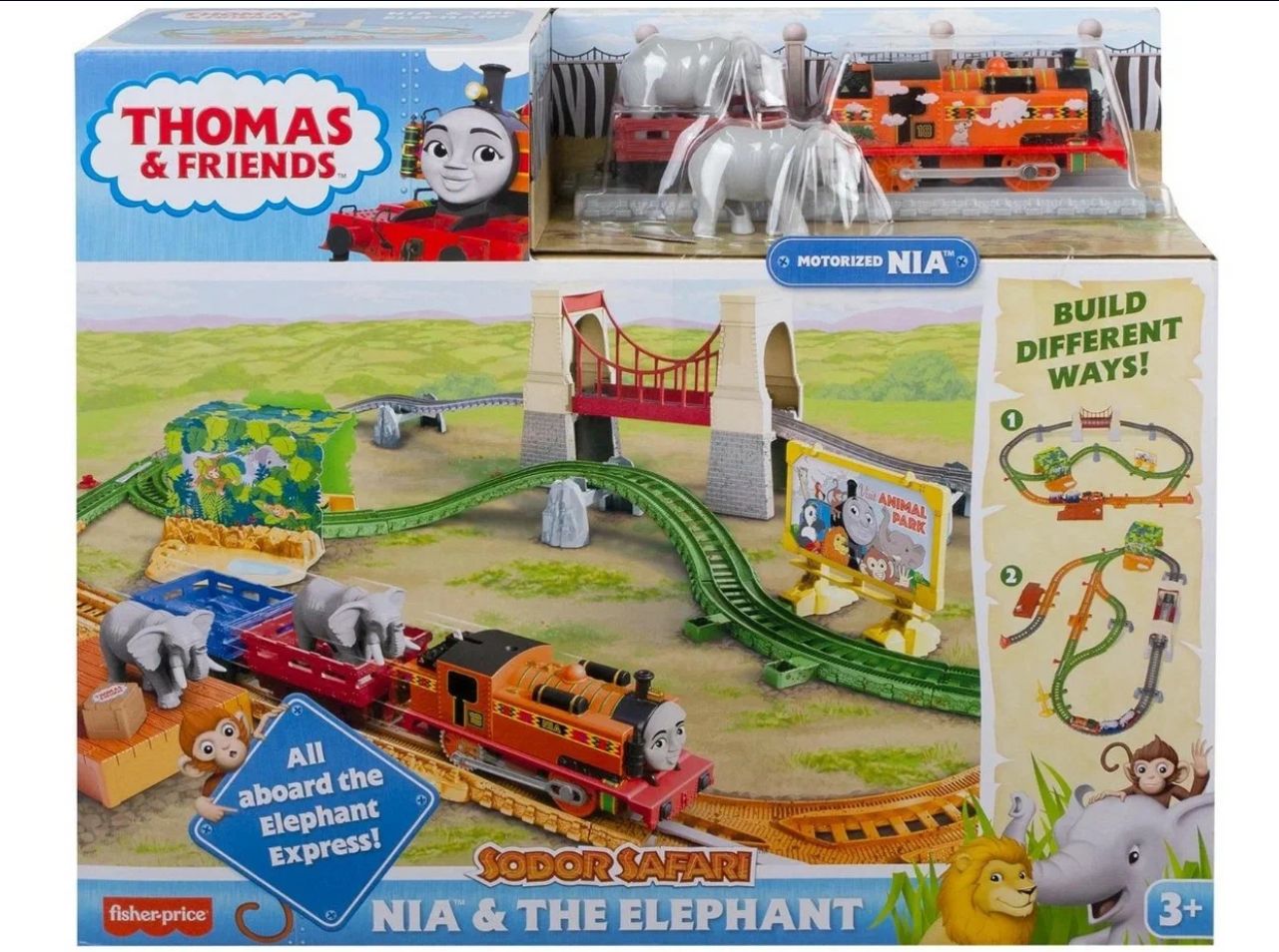 Thomas and Friends Железная дорога Ния и слон GPD84