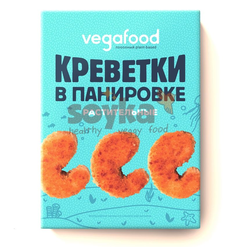 Креветки в панировке растительные Vegafood, 200г