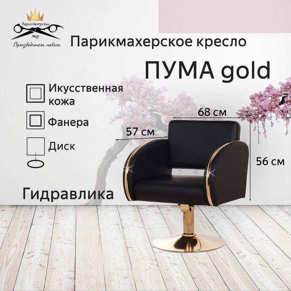 Парикмахерское кресло "Пума Gold", диск