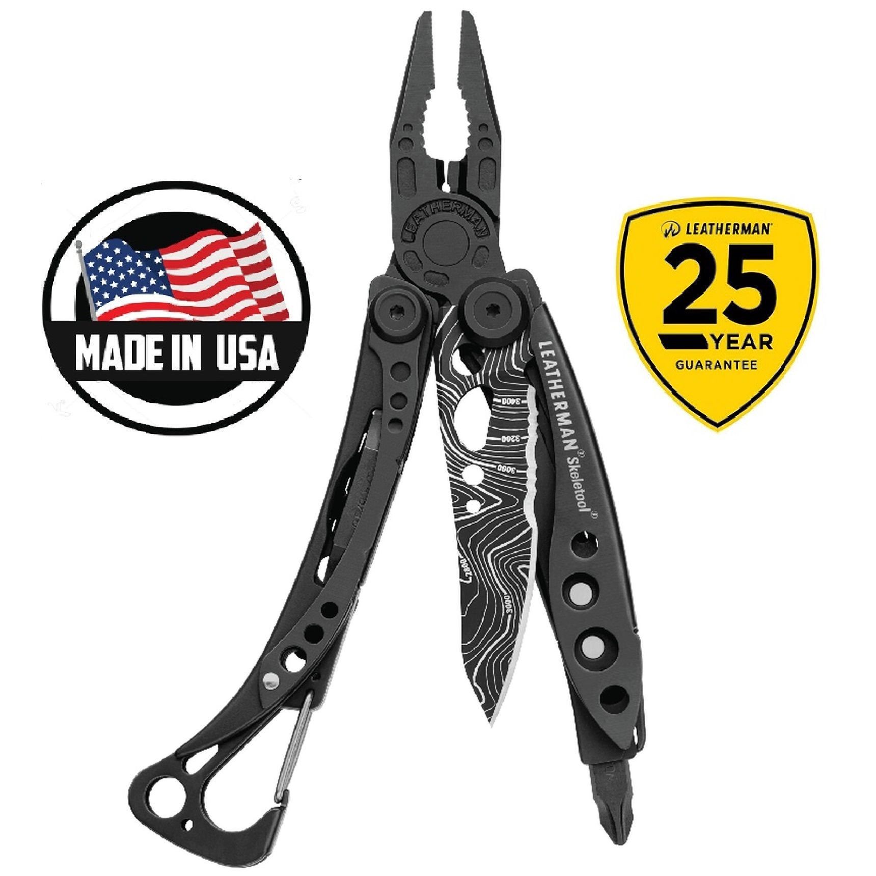 Мультитул LEATHERMAN SKELETOOL BLACK TOPO