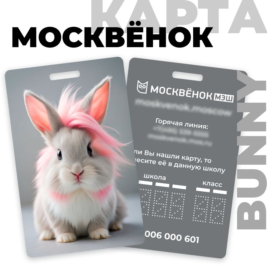 Карта Москвёнок BUNNY №8