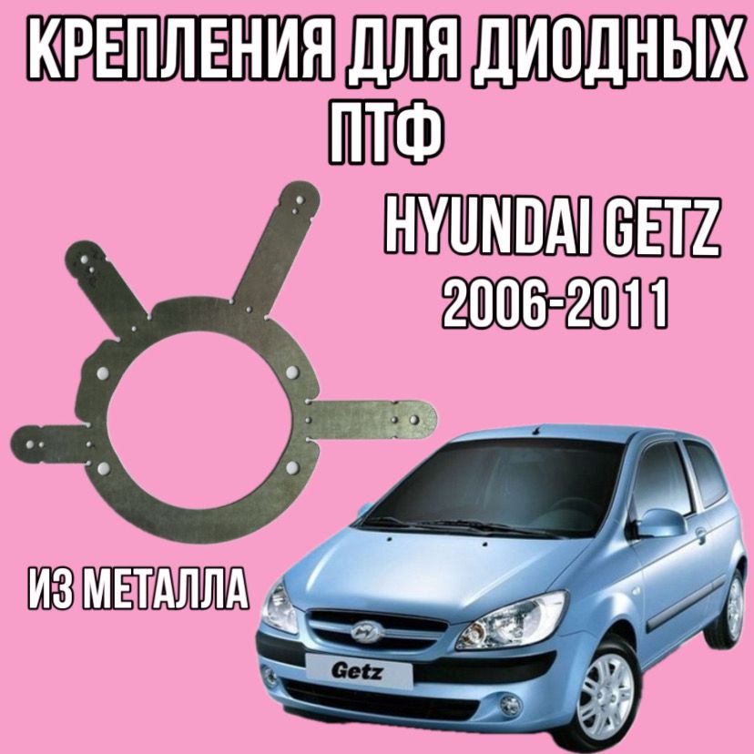 КреплениядлядиодныхпротивотуманныхфарHyundaiGetz2006-2011металлическиекрепленияПТФ