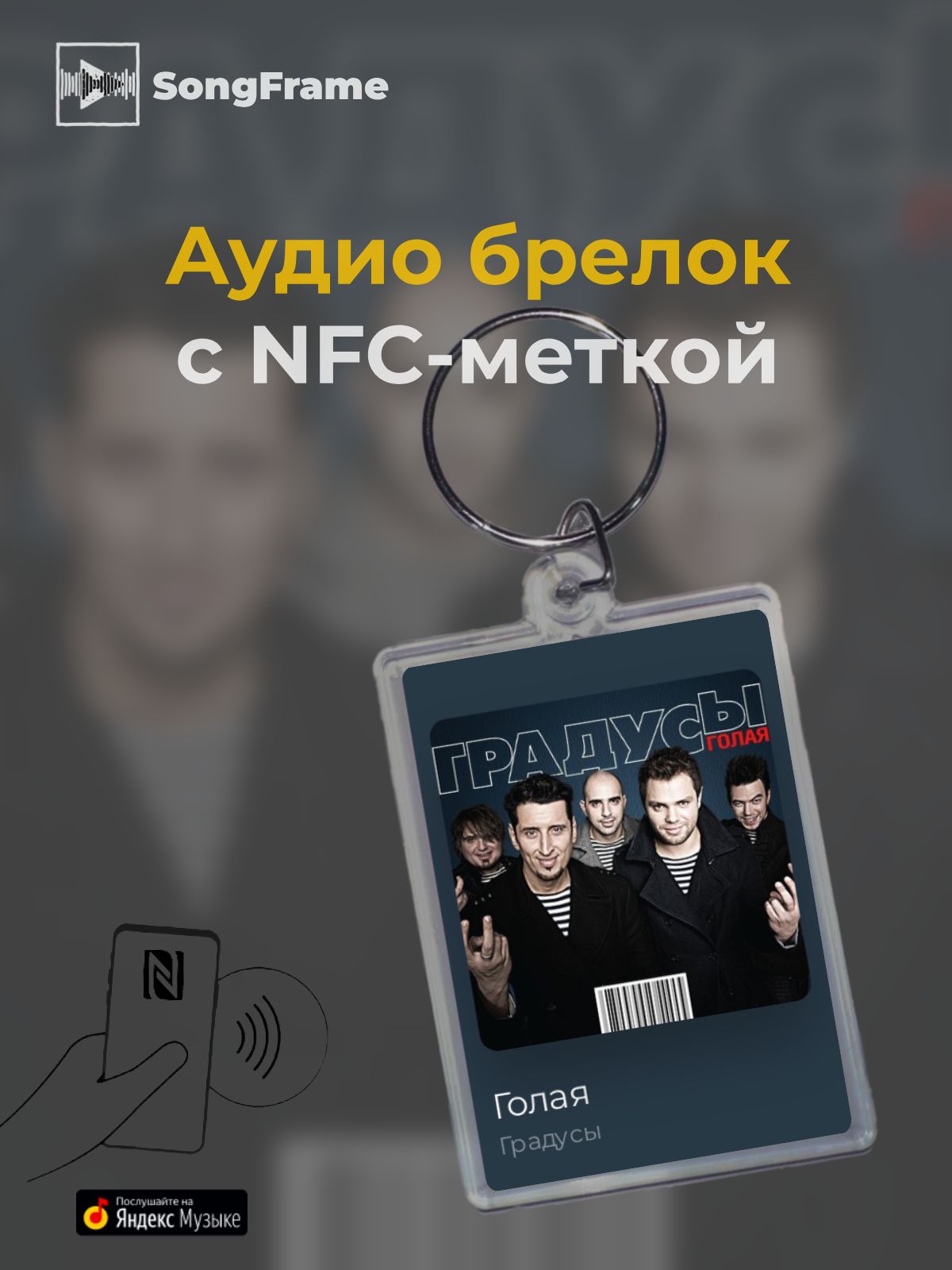 Брелок Яндекс.Музыка с NFC Градусы - Голая - купить с доставкой по выгодным  ценам в интернет-магазине OZON (1629080725)