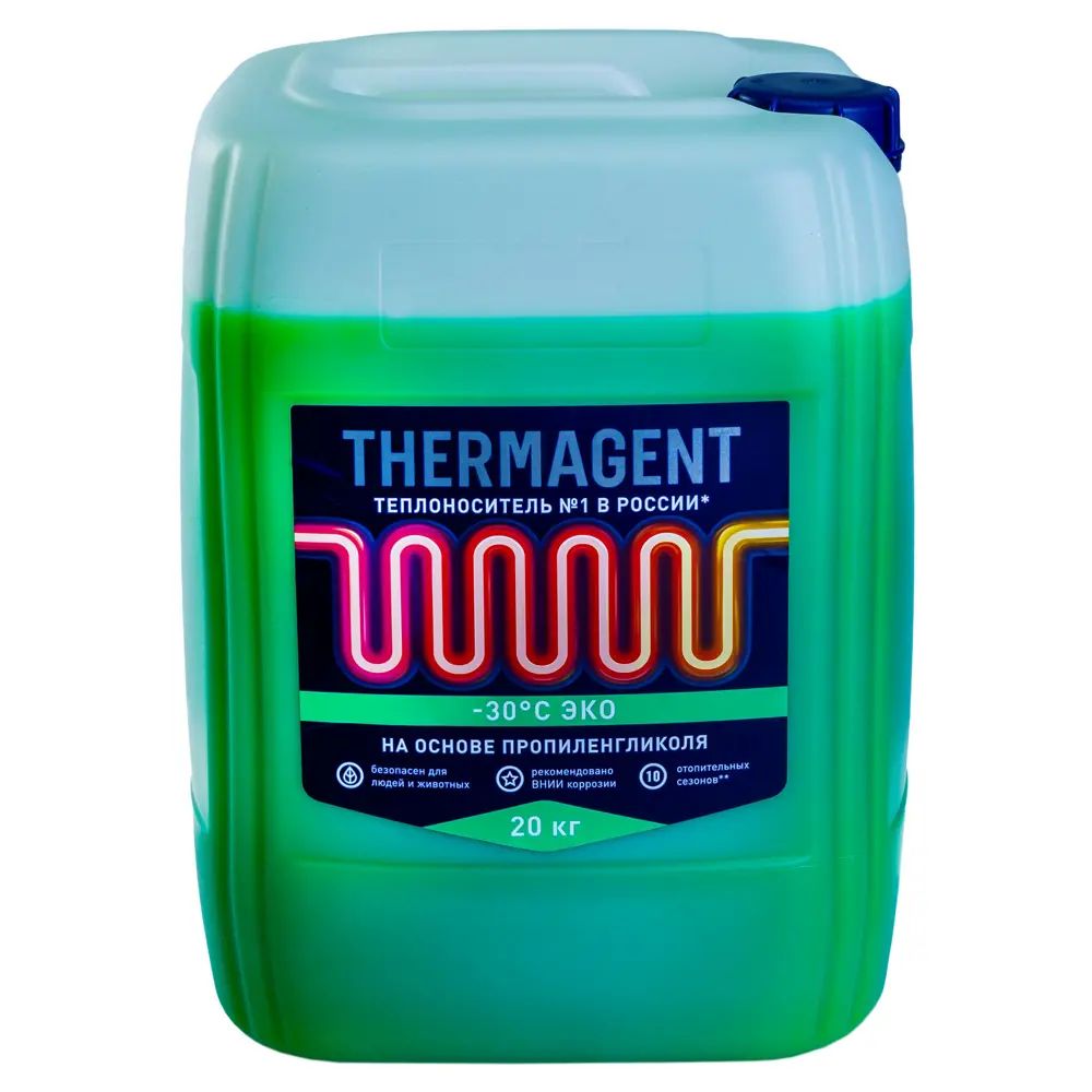 Теплоноситель для отопления Thermagent ЭKO 914699 -30 С 20 кг на основе пропиленгликоля