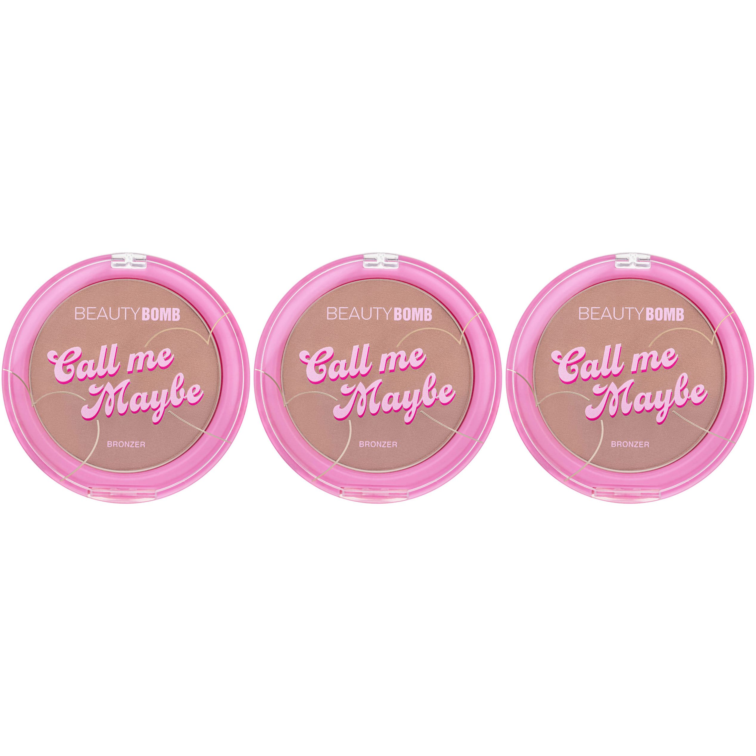 Beauty Bomb Бронзер для лица Call me maybe, Тон 01, 7,6 г, 3 шт