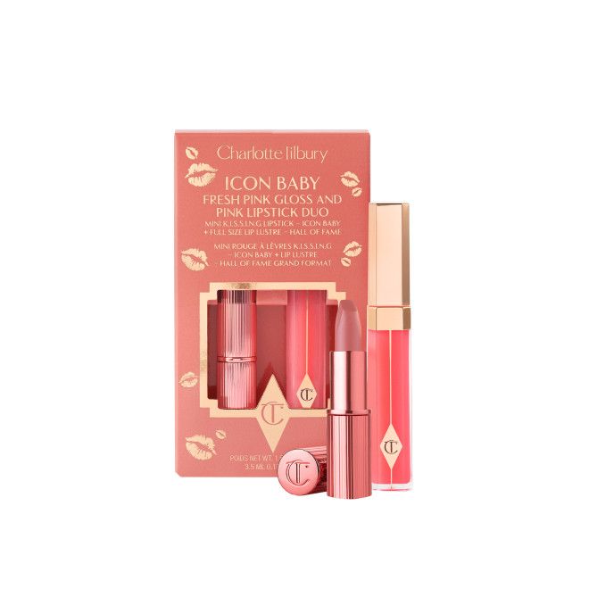 Charlotte Tilbury Набор блеска и помады Gloss & Lipstick Duo (Icon Baby)