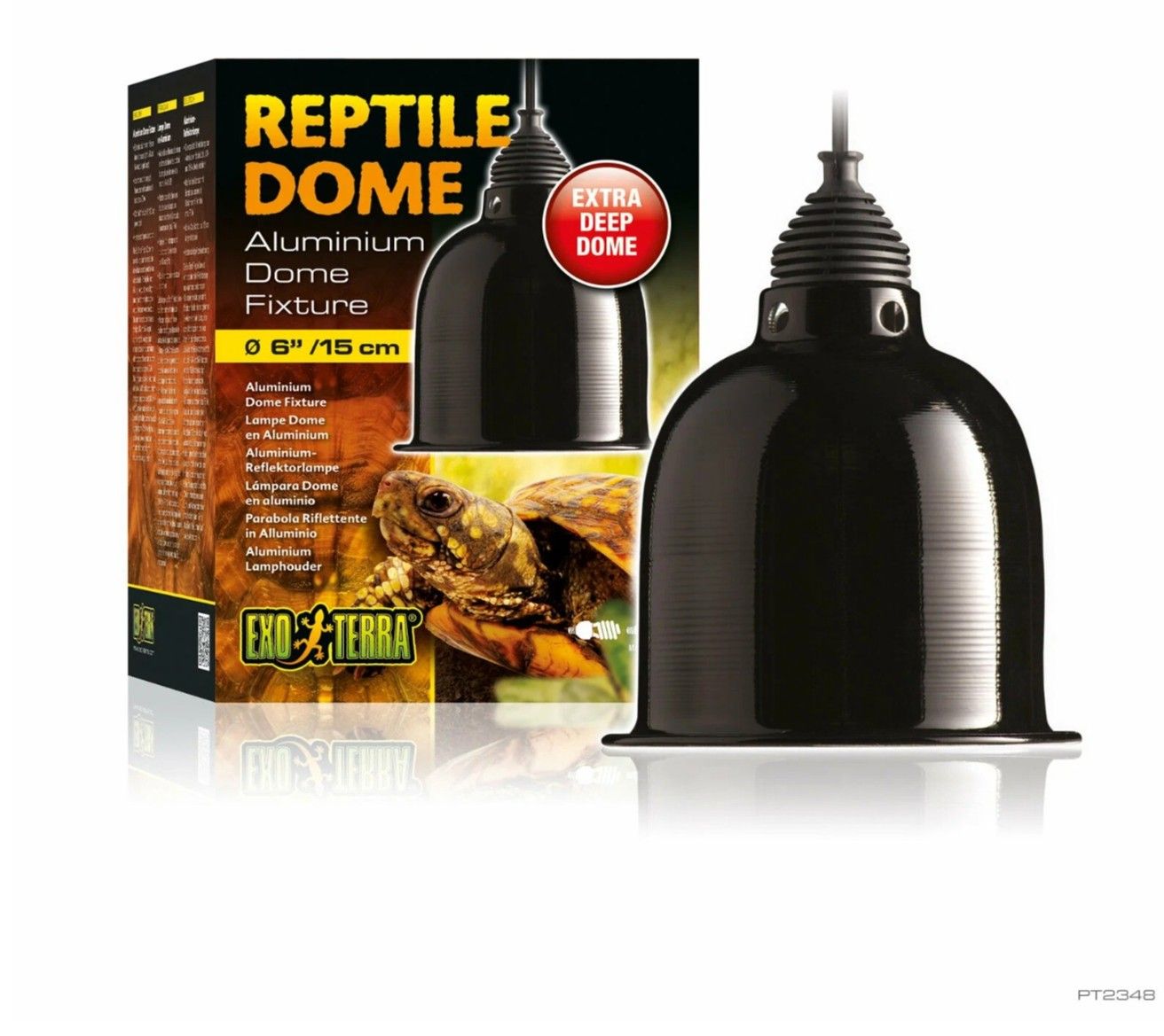 Светильник Exo Terra Reptile Dome с отражателем для ламп до 75 Вт 15.2x12.7 см, PT2348