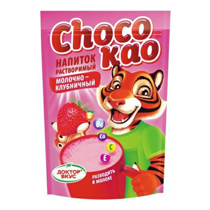 Коктейль мороженое растворимый Choco kao клубничный 200гр*3шт