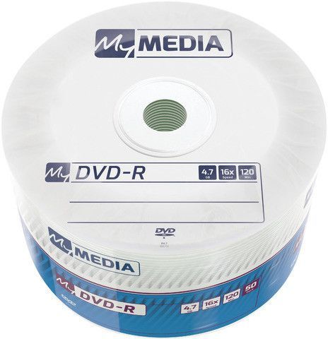 dvd-r диски 50шт MyMedia 4.7Gb, 16x Pack wrap (69200)