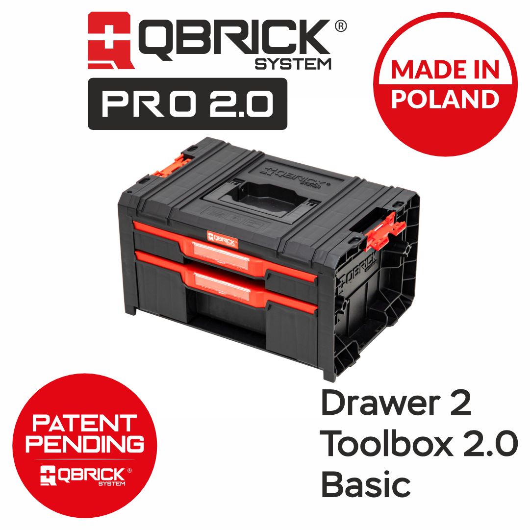 Ящик с набором органайзеров Qbrick System PRO Drawer 2 Toolbox 2.0 Basic