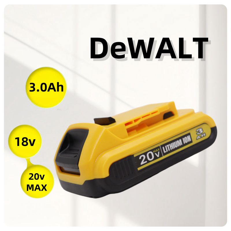 АккумулятордляDeWalt18V3.0AhcиндикациейАКБДЕВОЛЬТбезэффектапамяти