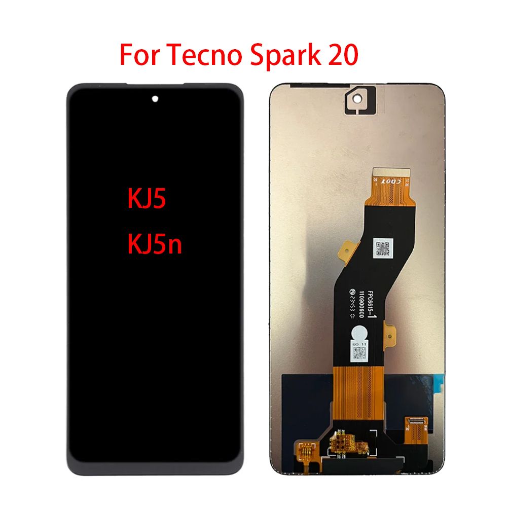 ДисплейнаTecnoSpark20KJ5KJ5nвсборестачскриномЧерны