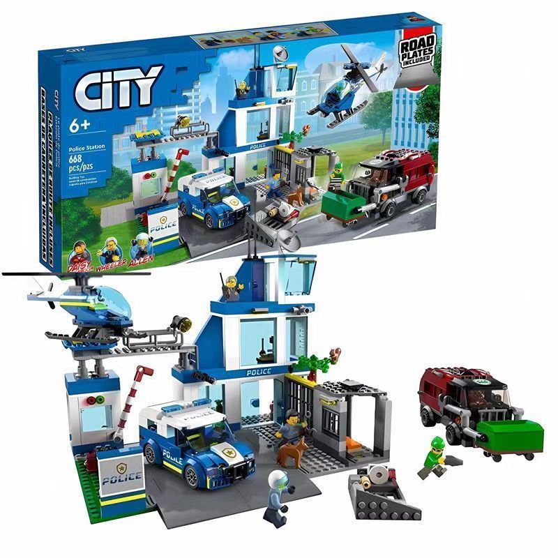 Конструктор LEGO City Police Полицейский участок, 668 деталей, 6+, 60316