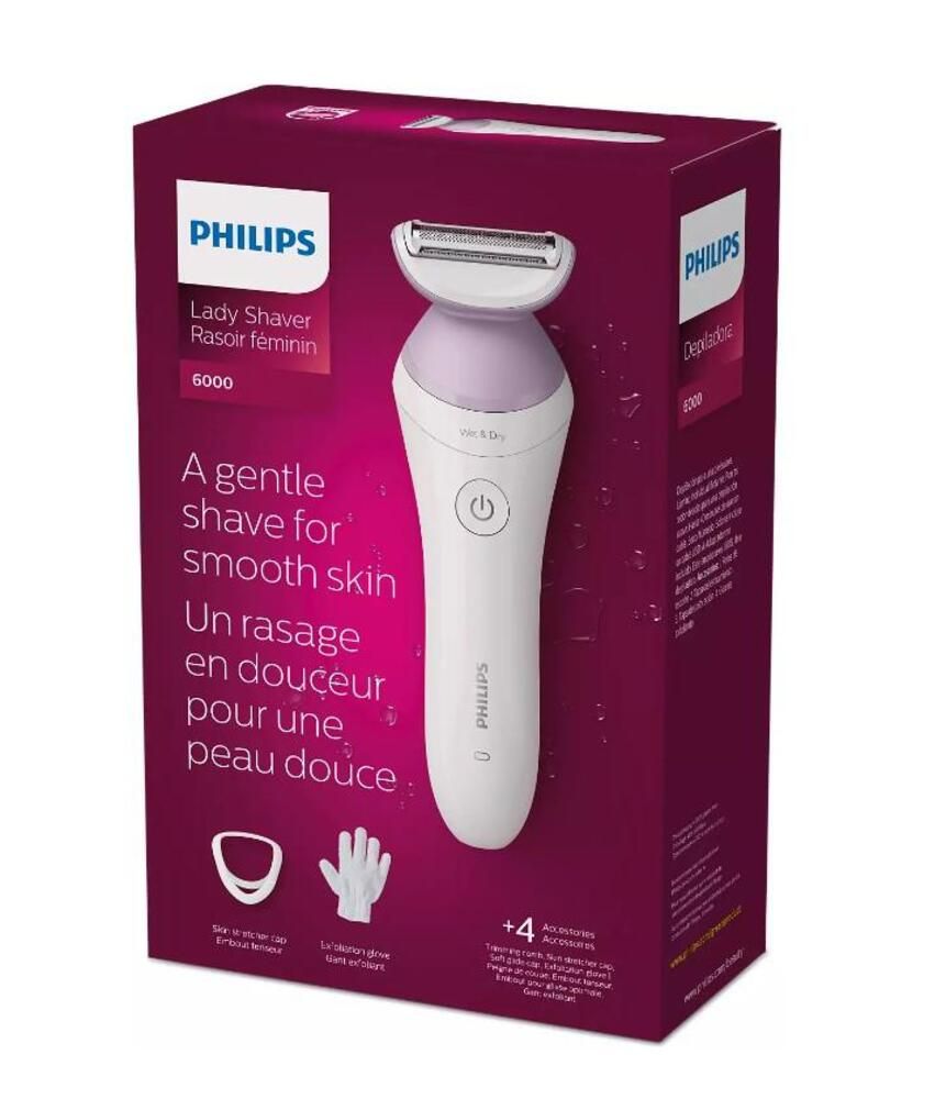 Электробритва Philips женская, триммер женский Lady Shaver Series 6000 BRL136/00