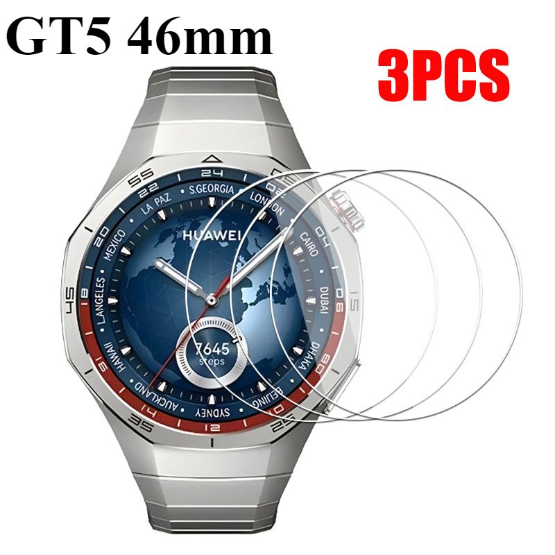 HuaweiWatchGT5/GT5Proс3PCSзакаленноестекло46мм41мм42ммэкраннаязащитнаяпленка